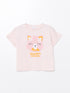 LC Waikiki Crew Neck Printed Short Sleeve Baby Girl T-Shirt